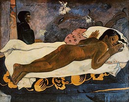 Manao Tupapau (Spirit of the Dead Watching), 1892 von Gauguin | Leinwand Kunstdruck