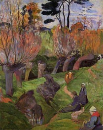 The Willows, 1889 by Gauguin | Canvas Print