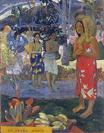 Ia Orana Maria (Hail Mary), 1891 von Gauguin | Leinwand Kunstdruck
