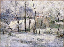 Garten im Schnee | Gauguin | Gemälde Reproduktion