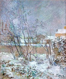 Snow in the rue Carcel, 1883 by Gauguin | Canvas Print