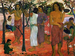 Nave nave nahana (Delicious Day), 1896 von Gauguin | Leinwand Kunstdruck
