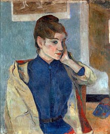 Portrait of Madeleine Bernard, 1888 von Gauguin | Leinwand Kunstdruck