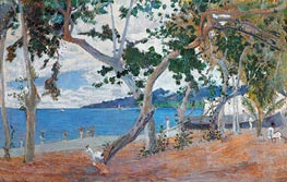 Seashore (Island of Martinique), 1887 von Gauguin | Leinwand Kunstdruck
