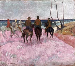 Gauguin | Riders on the Beach | Giclée Canvas Print