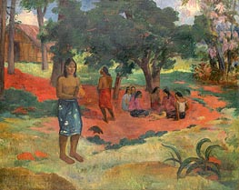 Parau Parau (Whispered Words), 1892 von Gauguin | Leinwand Kunstdruck