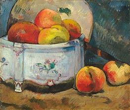 Still Life with Peaches, c.1889 von Gauguin | Leinwand Kunstdruck
