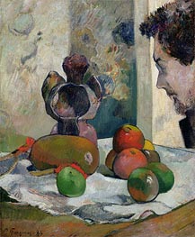 Still Life with Profile of Laval, 1886 by Gauguin | Art Print