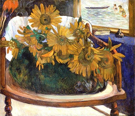 Still Life with Sunflowers on an Armchair, 1901 | Gauguin | Giclée Canvas Print