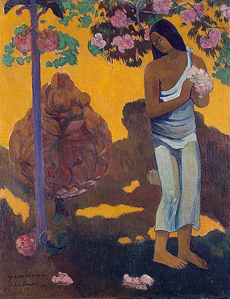The Month of Mary (Te avae no Maria), 1899 | Gauguin | Giclée Leinwand Kunstdruck