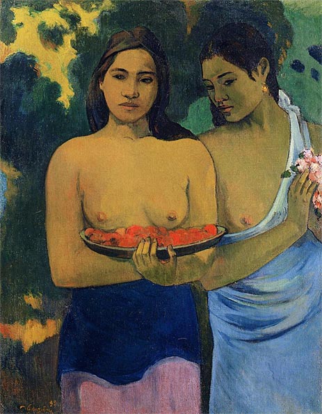 Gauguin | Two Tahitian Women, 1899 | Giclée Canvas Print