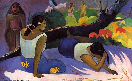 Arearea no vareua ino (Pleasures of the Evil Spirit), 1894 | Gauguin | Giclée Canvas Print