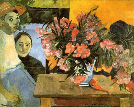 Te Tiare Arani (Blumen Frankreichs), 1891 | Gauguin | Giclée Leinwand Kunstdruck