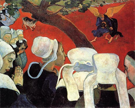 The Vision after the Sermon, 1888 | Gauguin | Giclée Leinwand Kunstdruck