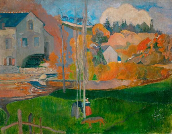 The Mill David, Landscape in Brittany, 1894 | Gauguin | Giclée Leinwand Kunstdruck