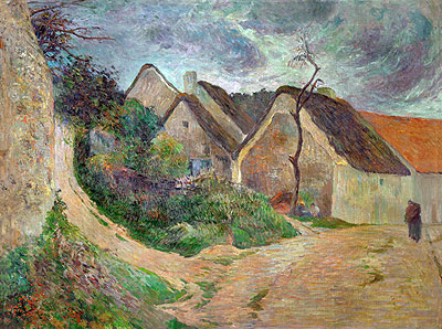 Osny, Mounting Road, 1883 | Gauguin | Giclée Canvas Print