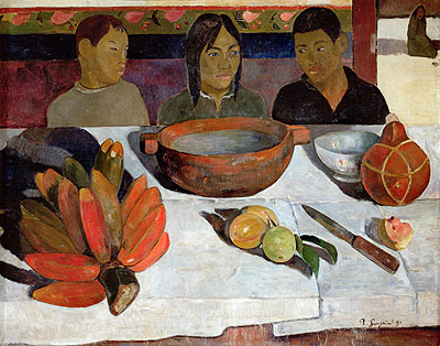 The Meal, Bananas, 1891 | Gauguin | Giclée Leinwand Kunstdruck