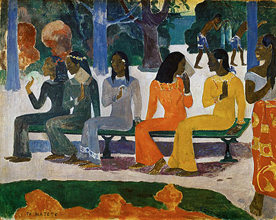 Ta Matete (We Shall Not Go to Market Today), 1892 | Gauguin