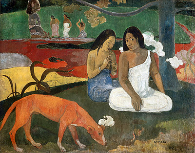 Arearea (Joyousness), 1892 | Gauguin | Giclée Leinwand Kunstdruck