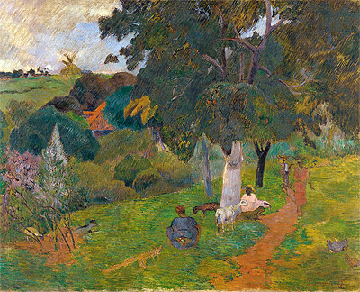Coming and Going, Martinique, 1887 | Gauguin | Giclée Canvas Print