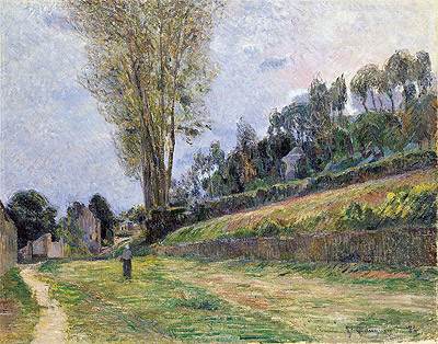 An Orchard under the Church of Bihorel, 1884 | Gauguin | Giclée Leinwand Kunstdruck