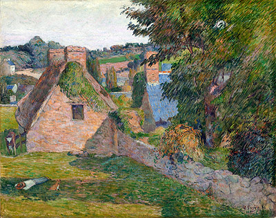 The Field of Derout-Lollichon, 1886 | Gauguin | Giclée Leinwand Kunstdruck