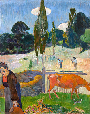 The Red Cow, 1889 | Gauguin | Giclée Leinwand Kunstdruck
