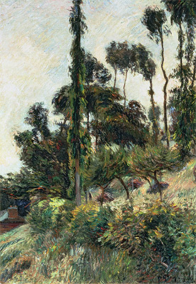 The Side of the Hill, 1884 | Gauguin | Giclée Leinwand Kunstdruck