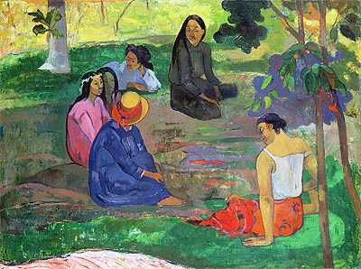 Les Parau Parau (The Gossipers), 1891 | Gauguin | Giclée Canvas Print