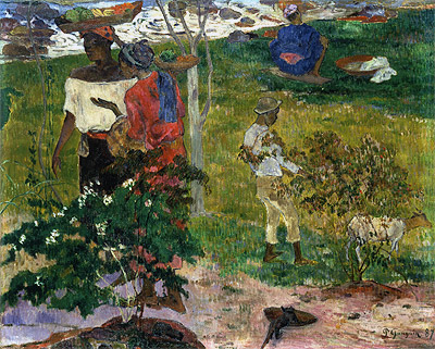 Tropical Conversation, 1887 | Gauguin | Giclée Leinwand Kunstdruck