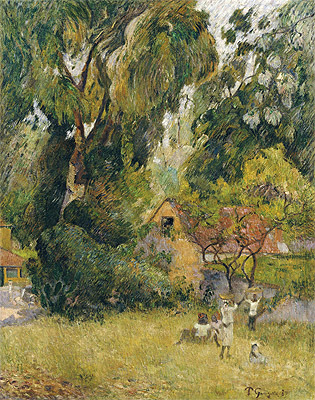 Huts under the Trees, 1887 | Gauguin | Giclée Canvas Print