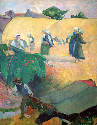 Haymaking, 1889 | Gauguin | Giclée Canvas Print
