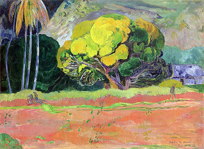 Gauguin | Fatata te Moua (At the Foot of the Mountain), 1892 | Giclée Canvas Print