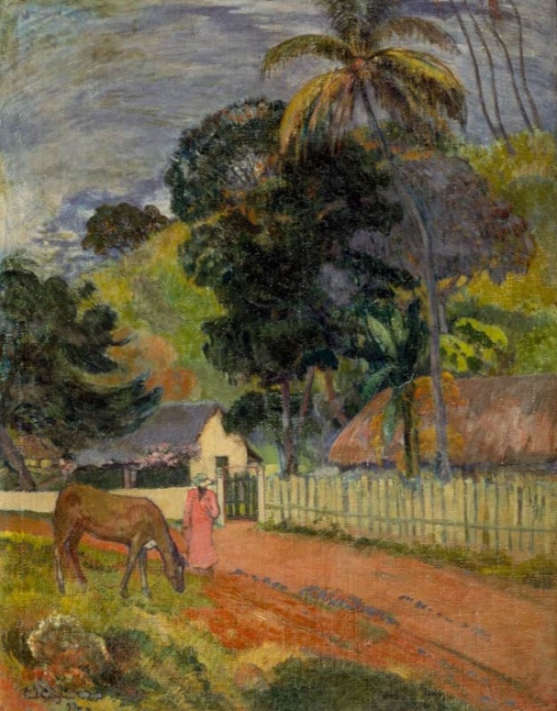 Das Pferd auf dem Weg, n.d. | Gauguin | Giclée Leinwand-Kunstdruck