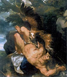 Prometheus Bound (Rubens and Snyders), c.1610/11 by Rubens | Canvas Print