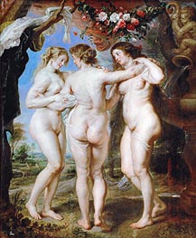The Three Graces, 1639 by Rubens | Canvas Print
