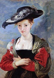 The Straw Hat (Portrait of Susanna Lunden), c.1625 by Rubens | Canvas Print