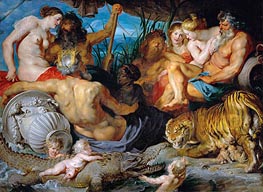 The Four Continents, c.1615 by Rubens | Canvas Print