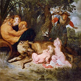 Romulus and Remus, c.1615/16 von Rubens | Leinwand Kunstdruck