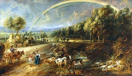 The Rainbow Landscape, c.1636/37 von Rubens | Leinwand Kunstdruck