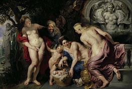 The Discovery of the Infant Erichthonius, c.1616 by Rubens | Canvas Print