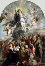 The Assumption of the Virgin, c.1637 by Rubens | Canvas Print