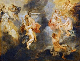 The Triumph of Truth (The Three Parcae Spinning the Fate of Marie de' Medici) | Rubens | Gemälde Reproduktion