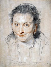 Portrait of Isabella Brandt, 1621 von Rubens | Papier-Kunstdruck