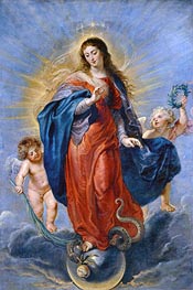 Immaculate Conception, 1627 by Rubens | Canvas Print