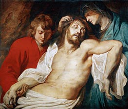 Beweinung Christi durch Maria und Johannes, c.1614/15 von Rubens | Leinwand Kunstdruck