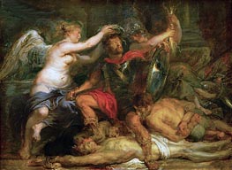 Krönung des Siegers, 1630 von Rubens | Leinwand Kunstdruck