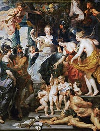 The Felicity of the Regency, c.1621/25 von Rubens | Leinwand Kunstdruck