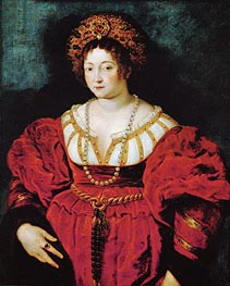 Isabella d'Este (after Titian), c.1605 von Rubens | Leinwand Kunstdruck