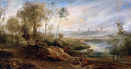 Landscape with Birdcatcher, undated by Rubens | Canvas Print